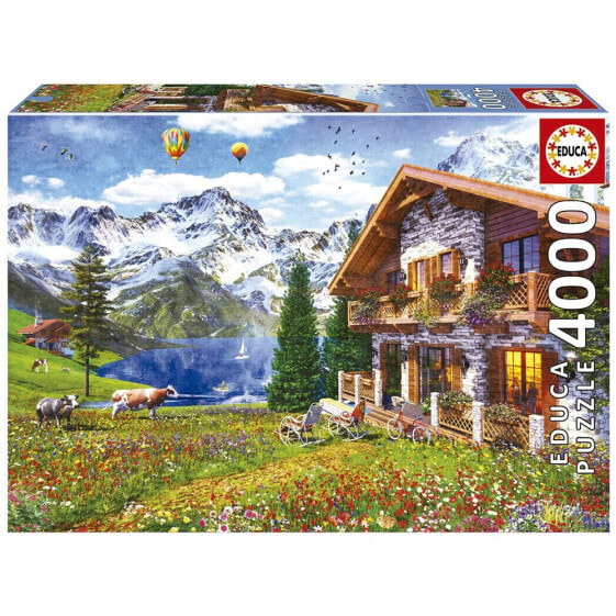 EDUCA BORRAS 4000 Pieces At Home In The Alps Puzzle