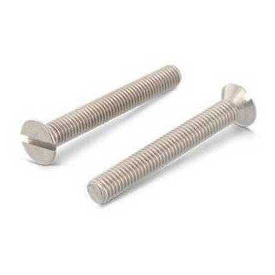 EUROMARINE A4 DIN 963 M4x40 mm Slotted Head Screw 25 Units