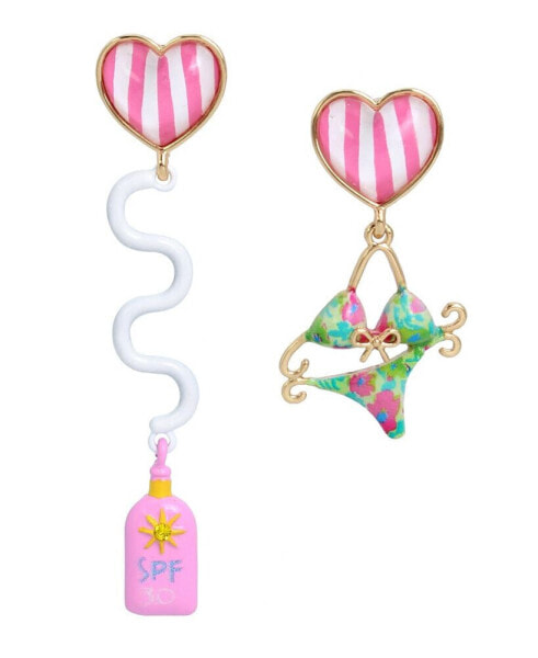 Серьги Betsey Johnson Bikini Sunscreen