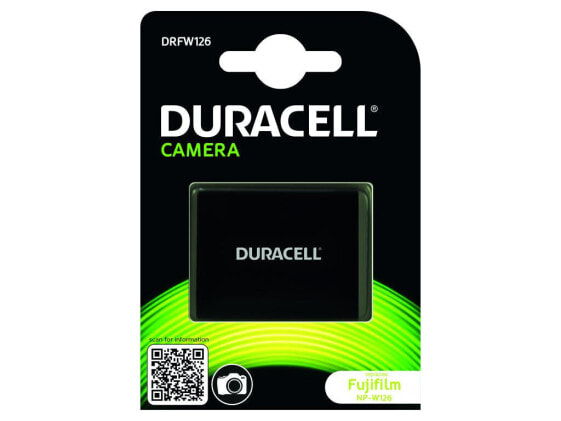 Duracell Camera Battery - replaces Fulifilm NP-W126 Battery - Fujifilm - 1140 mAh - 7.2 V - Lithium-Ion (Li-Ion)