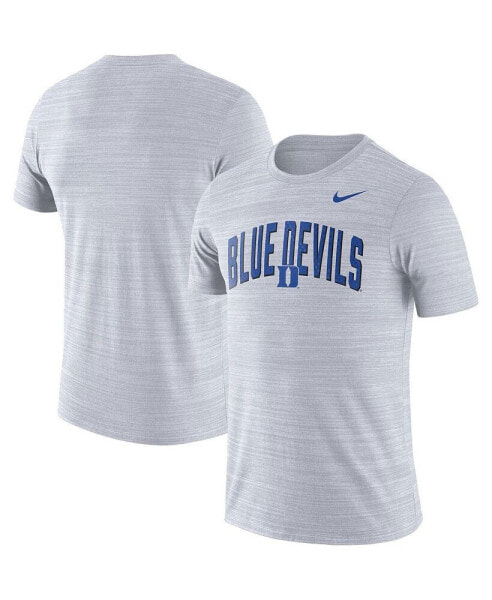 Men's White Duke Blue Devils 2022 Game Day Sideline Velocity Performance T-shirt