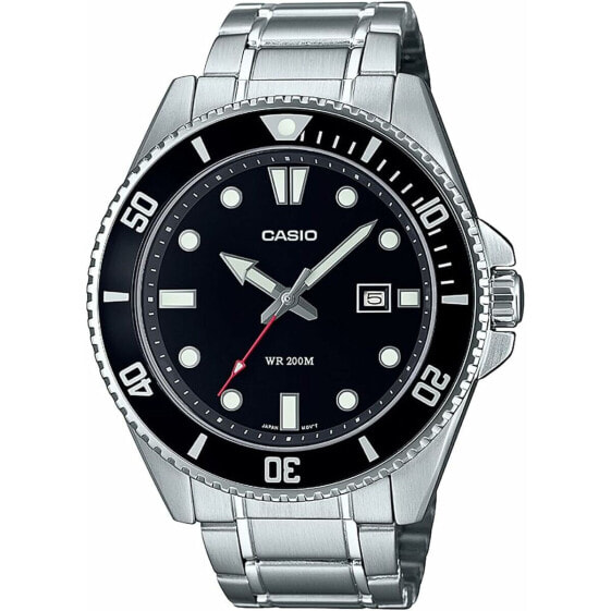 Мужские часы Casio MDV-107D-1A1VEF Чёрный Серебристый (Ø 46 mm)