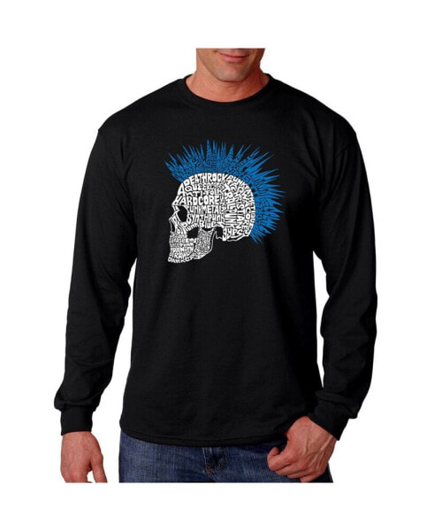 Men's Word Art - Punk Mohawk Long Sleeve T-Shirt