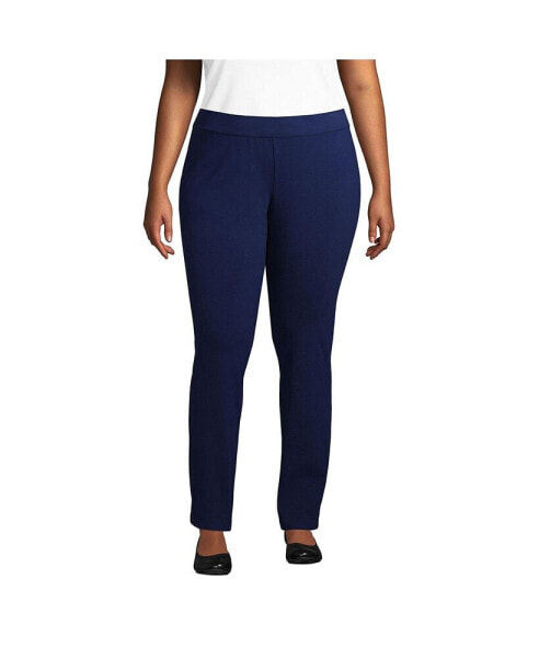 Plus Size Starfish Mid Rise Slim Leg Pants