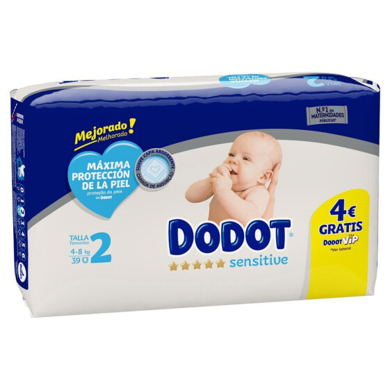 DODOT Sensitive Size 2 39 Units Diapers