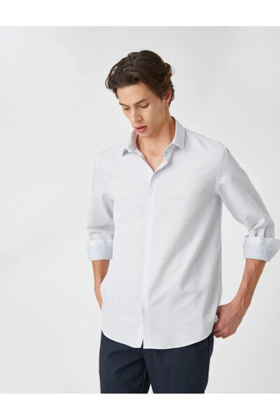 Basic Gömlek Klasik Manşet Yaka Uzun Kollu Non Iron