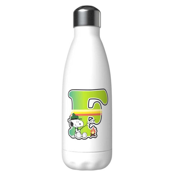 SNOOPY Letter F Customized Stainless Steel Bottle 550ml