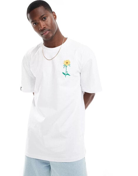 Karl Kani signature chest flower t-shirt in white