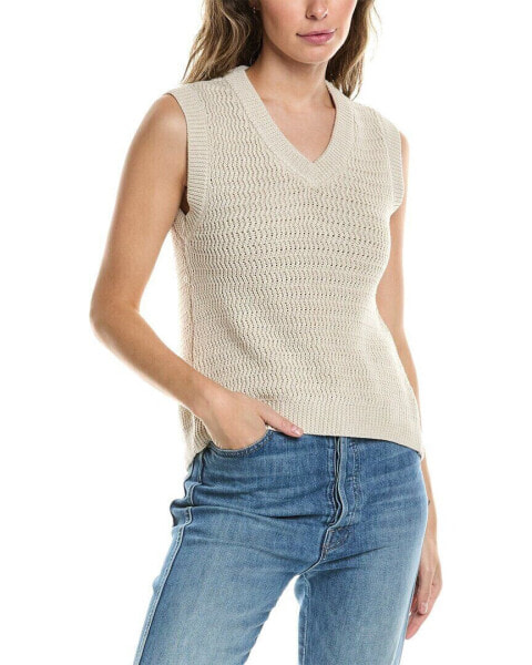 Hudson Jeans Twisted Back Sweater Women's Beige L