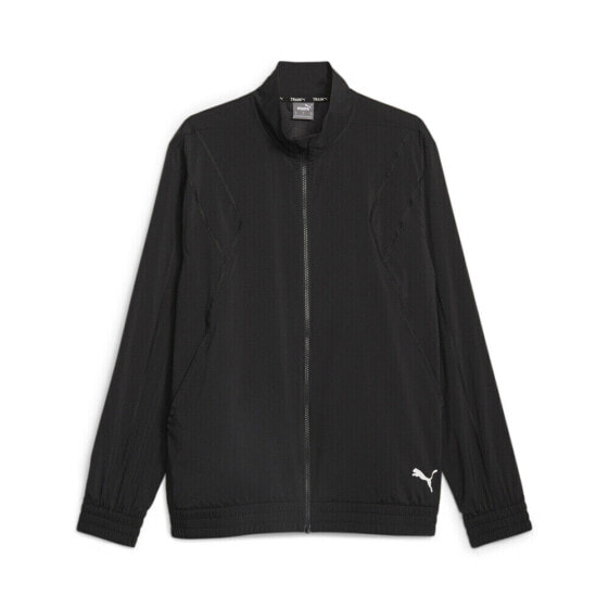 Куртка для тренировок Puma Fit Woven Training FullZip для мужчин черного цвета Casual Athletic Outerwear 5238