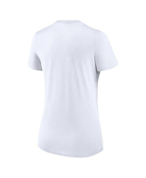 Women's White Liverpool Crest T-shirt