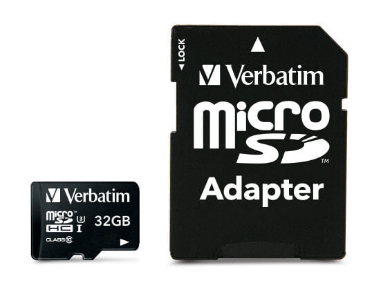 Verbatim Pro - 32 GB - MicroSDHC - Class 10 - UHS - 90 MB/s - 45 MB/s