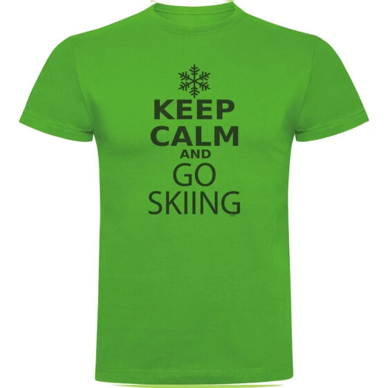 KRUSKIS Keep Calm and Go Skiing short sleeve T-shirt