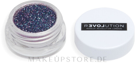 Make-up-Glitzer - Relove by Revolution Euphoric Glitter Pot Blue Frost