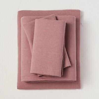 Постельное белье Casaluna Queen Jersey Solid Sheet Set Rose