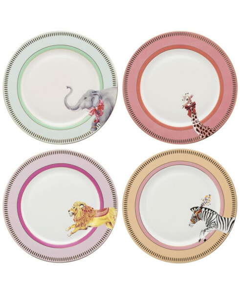 Animal Side Plates, Set of 4