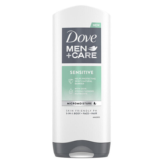 Гель для душа Dove Men + Care Sensitiv e для мужчин 3 в 1 для тела, лица и волос (шампунь для душа)