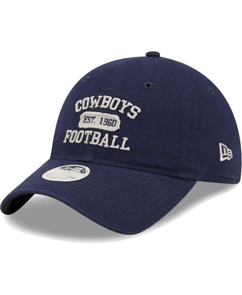 Women's Navy Dallas Cowboys Formed 9TWENTY Adjustable Hat