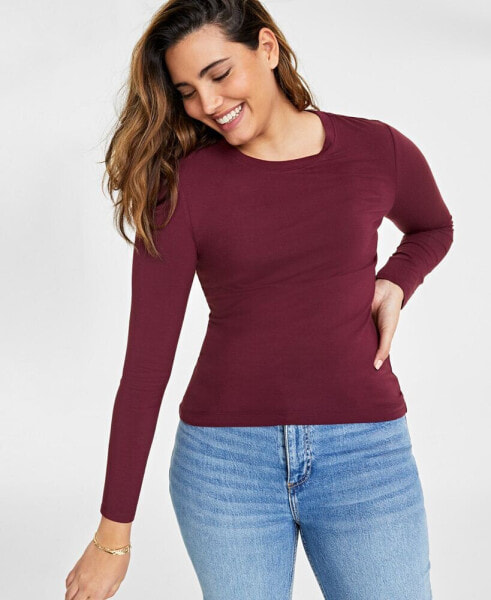 Women's Modal Crewneck Top, Created for Macy's