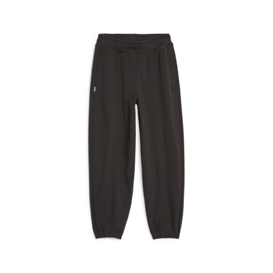 Брюки спортивные женские PUMA Infuse Sweatpants черного цвета 62144501