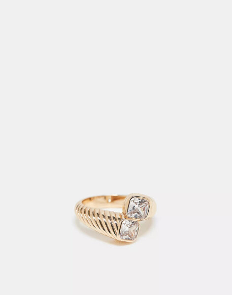 ALDO Abernathie stacking ring in gold