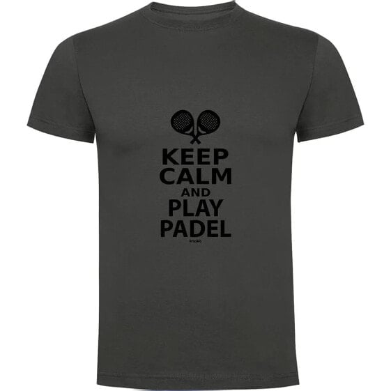 KRUSKIS Keep Calm And Play Padel short sleeve T-shirt