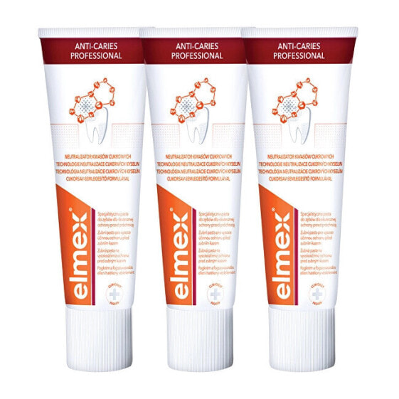 Toothpaste Anti Caries Professional Trio 3 x 75 ml