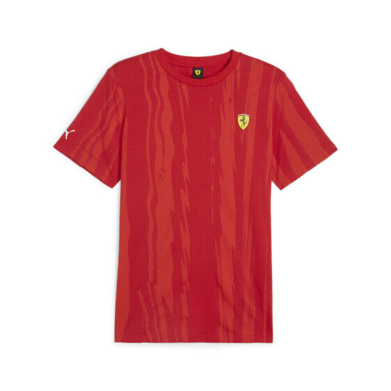 Puma Scuderia Ferrari Race Crew Neck Short Sleeve T-Shirt Mens Red Casual Tops 6