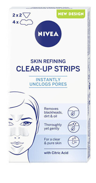 Очищающие липкие полоски Nivea Refining Clear-Up Strips 6 шт.