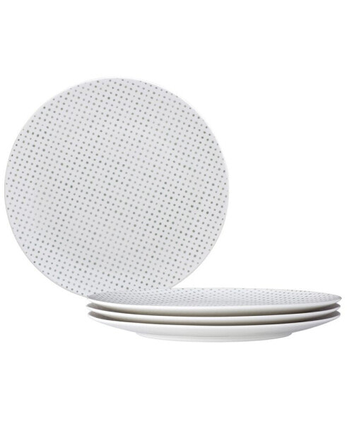 Hammock Dots Coupe Dinner Plates, Set of 4