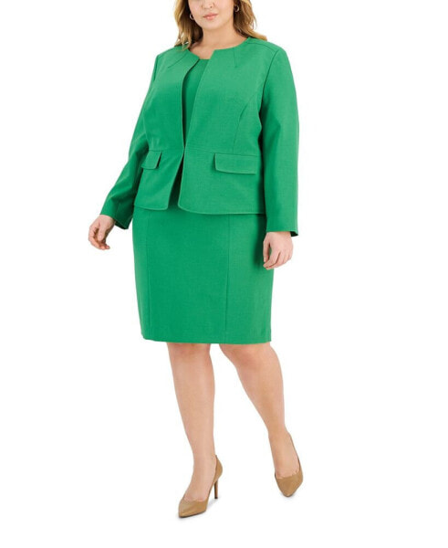 Plus Size Cardigan Jacket & Sheath Dress