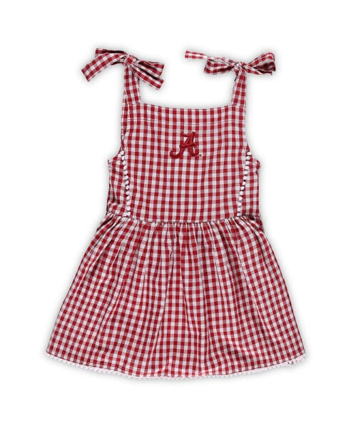 Платье для малышей Garb Alabama Crimson Tide Teagan в клетку