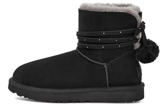 Кроссовки UGG Mini Bailey Bow Pom 1125382-BLK