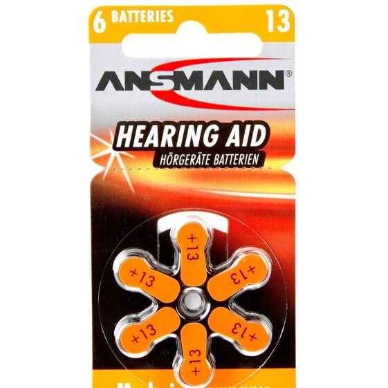 ANSMANN 1x6 Zinc-Air 13 PR48 106946 Batteries