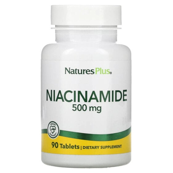 Витаминный комплекс NaturesPlus Niacinamide 500 мг, 90 таблеток