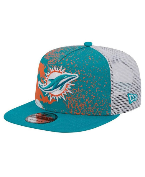 Men's Aqua Miami Dolphins Court Sport 9Fifty Snapback Hat