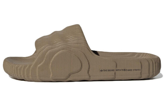 adidas originals Adilette 22 舒适耐磨拖鞋 男女同款 褐色 / Спортивные adidas originals Adilette 22 HQ6466