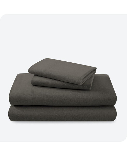 Постельное белье Bare Home из хлопкового фланели для полной кровати размера XL