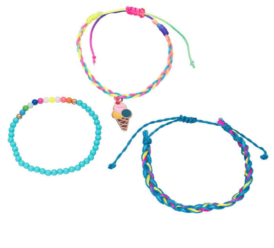 Colorful set of bracelets for girls Ice cream (3 pcs)