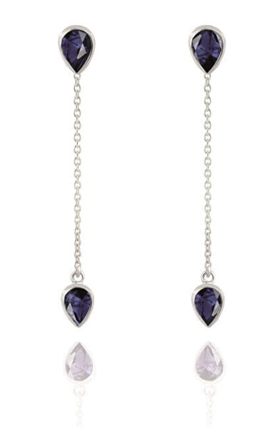 Серьги Beneto Exclusive Sapphire Elegance