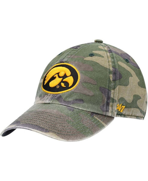 Men's Camo Iowa Hawkeyes Clean Up Core Adjustable Hat
