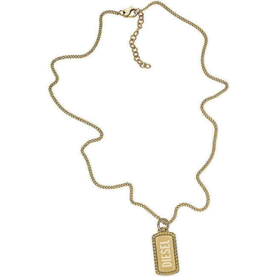 Men´s Gold Plated Pendant Necklace DX1456710