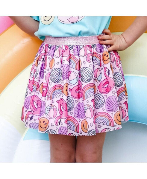 Little and Big Girls Summer Fun Tutu Skirt