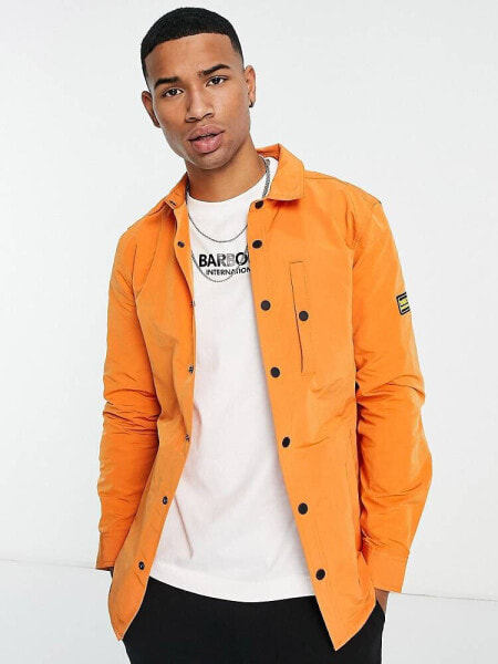 Barbour International Link overshirt in orange