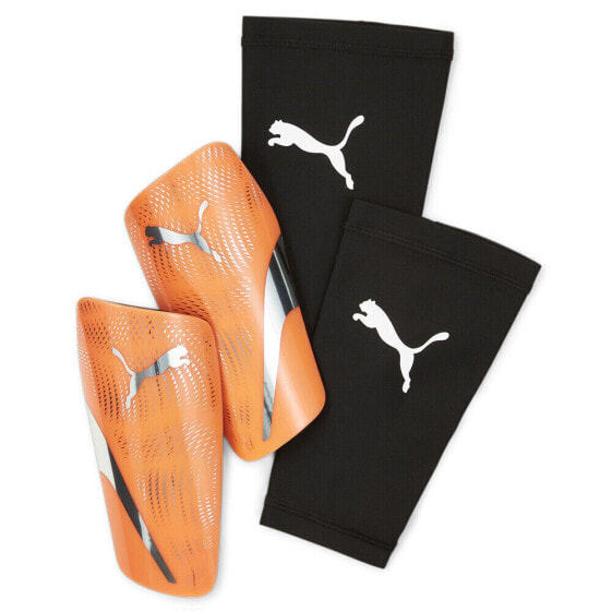 Puma Standalone Soccer ShinguardsSleeve Set Mens Black, Orange Atheltic 03086101