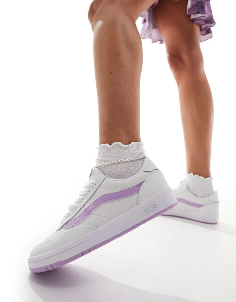 Vans Cruze Too trainers in white and lilac