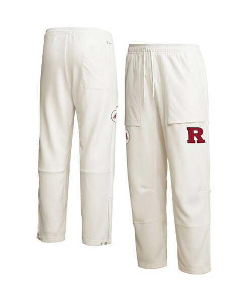 Брюки Adidas для мужчин Rutgers Scarlet Knights AEROREADY Cream