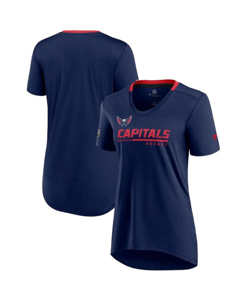 Women's Navy Washington Capitals Authentic Pro Locker Room T-shirt