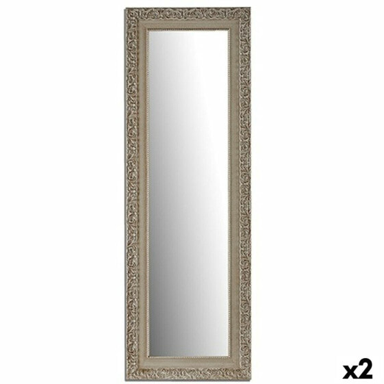 Настенное зеркало Белый Деревянный Cтекло 45,5 x 136 x 1,5 cm (2 штук)