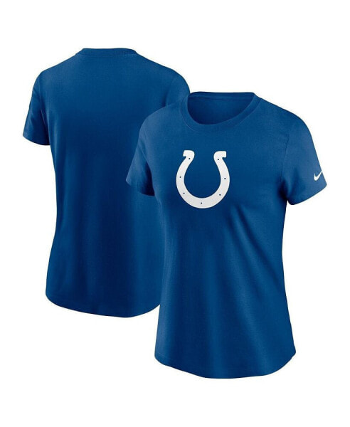 Women's Royal Indianapolis Colts Primary Logo T-Shirt